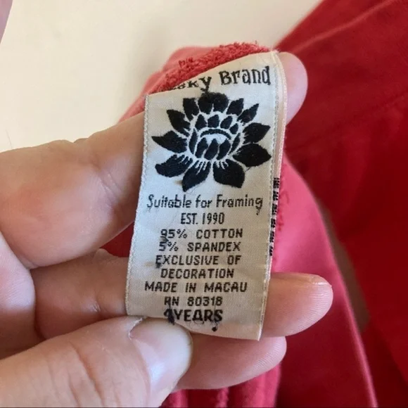 Vtg Y2K RARE lucky brand mommy & me matching embroidered sweatpants 4y M